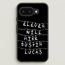 Eleven, Will, Mike, Dustin & Lucas  - Stranger Things Phone Case for Google Pixel 9a