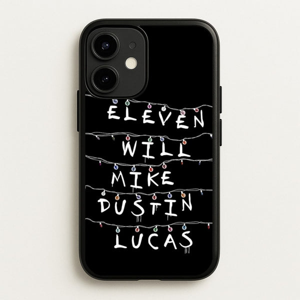 Eleven, Will, Mike, Dustin & Lucas  - Stranger Things Phone Case for iPhone 12 Mini