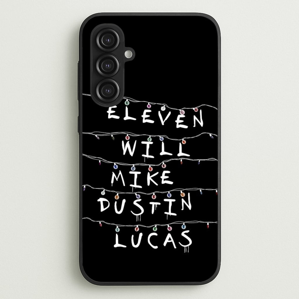 Eleven, Will, Mike, Dustin & Lucas  - Stranger Things Phone Case for Galaxy S23FE