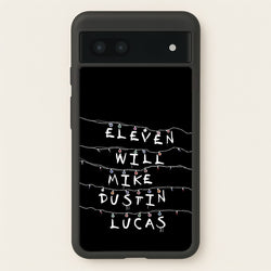 Eleven, Will, Mike, Dustin & Lucas  - Stranger Things Phone Case for Google Pixel 7a