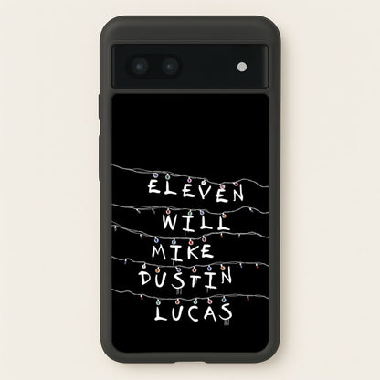 Eleven, Will, Mike, Dustin & Lucas  - Stranger Things Phone Case for Google Pixel 7a