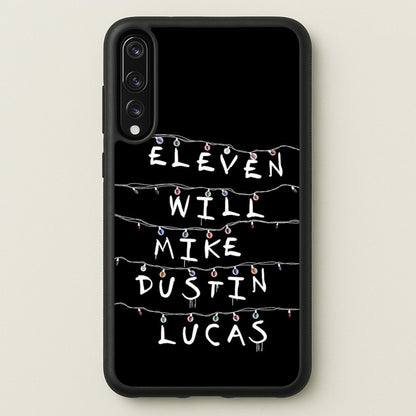Eleven, Will, Mike, Dustin & Lucas  - Stranger Things Phone Case for Huawei P20 Pro