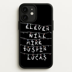 Eleven, Will, Mike, Dustin & Lucas  - Stranger Things Phone Case for iPhone 11