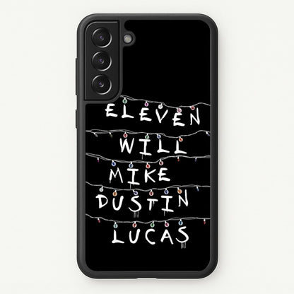 Eleven, Will, Mike, Dustin & Lucas  - Stranger Things Phone Case for Galaxy S21FE