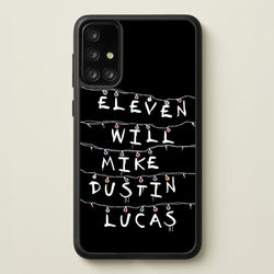 Eleven, Will, Mike, Dustin & Lucas  - Stranger Things Phone Case for Galaxy A71