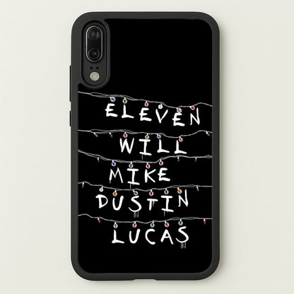 Eleven, Will, Mike, Dustin & Lucas  - Stranger Things Phone Case for Huawei P20