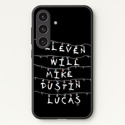 Eleven, Will, Mike, Dustin & Lucas  - Stranger Things Phone Case for Galaxy S24 Plus
