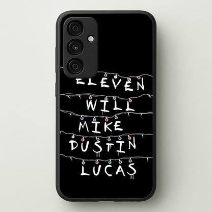 Eleven, Will, Mike, Dustin & Lucas  - Stranger Things Phone Case for Galaxy A15
