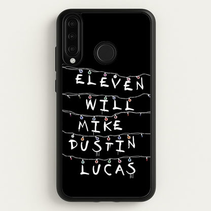 Eleven, Will, Mike, Dustin & Lucas  - Stranger Things Phone Case for Huawei P30 Lite