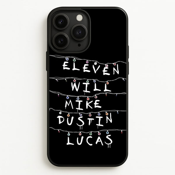 Eleven, Will, Mike, Dustin & Lucas  - Stranger Things Phone Case for iPhone 11 Pro