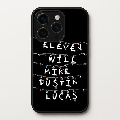 Eleven, Will, Mike, Dustin & Lucas  - Stranger Things Phone Case for iPhone 14 Pro