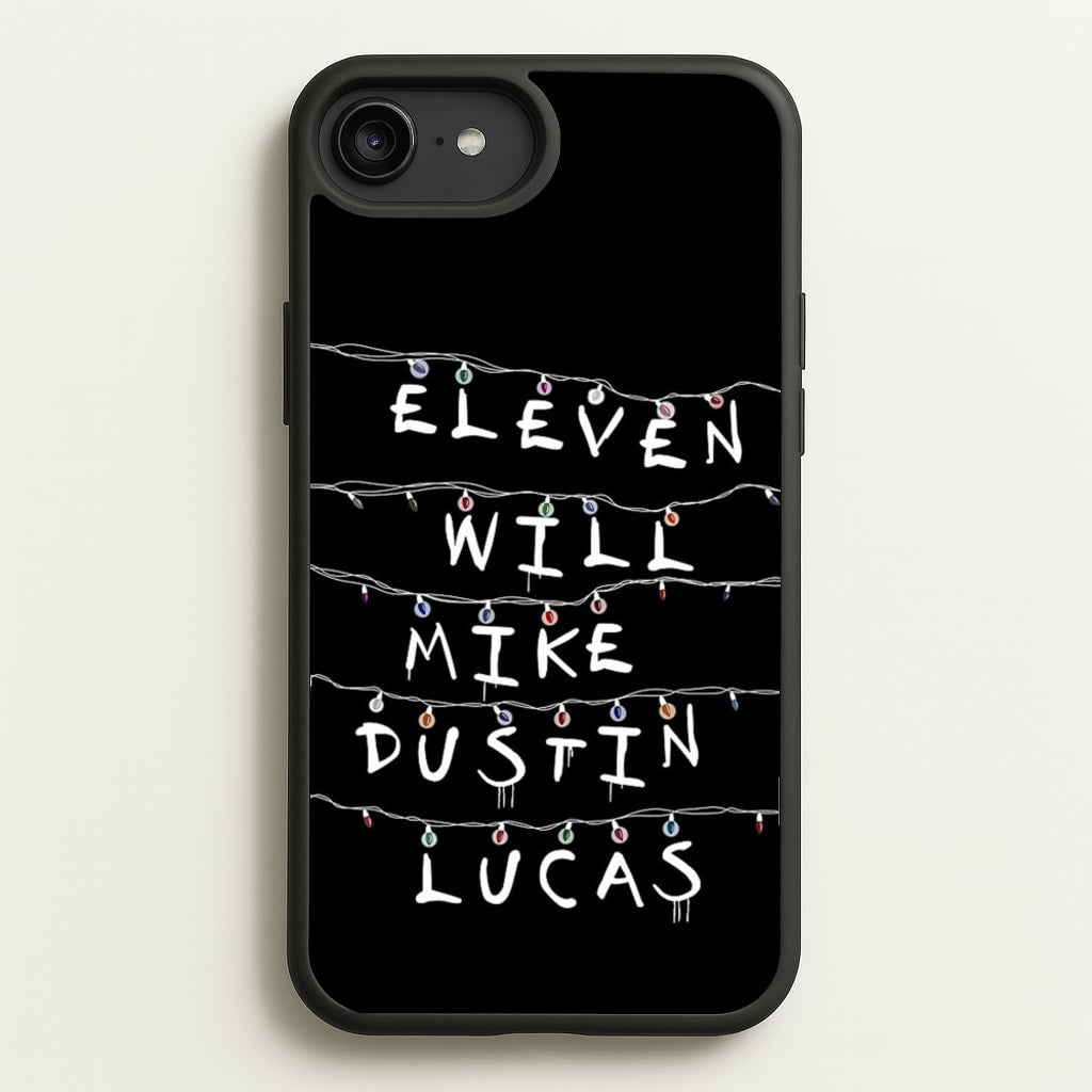 Eleven, Will, Mike, Dustin & Lucas  - Stranger Things Phone Case for iPhone 6 Plus / 7 Plus / 8 Plus