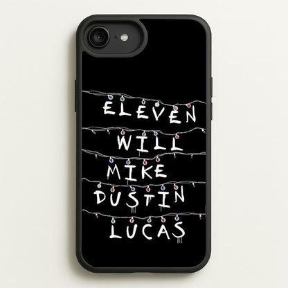 Eleven, Will, Mike, Dustin & Lucas  - Stranger Things Phone Case for iPhone 6 Plus / 7 Plus / 8 Plus