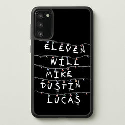 Eleven, Will, Mike, Dustin & Lucas  - Stranger Things Phone Case for Galaxy S20FE