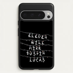 Eleven, Will, Mike, Dustin & Lucas  - Stranger Things Phone Case for Google Pixel 9 Pro XL