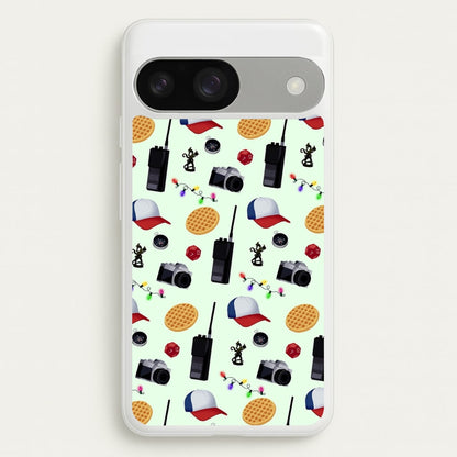 Cartoon Stranger Object  - Stranger Things Phone Case for Google Pixel 9 / 9 Pro
