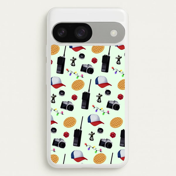 Cartoon Stranger Object  - Stranger Things Phone Case for Google Pixel 9 / 9 Pro