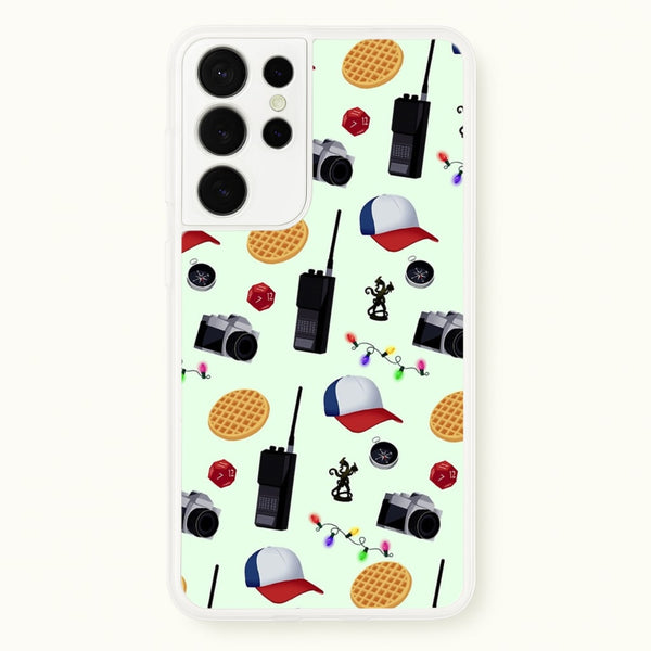 Cartoon Stranger Object  - Stranger Things Phone Case for Galaxy S21 Ultra