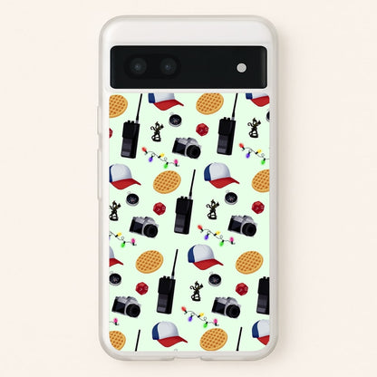 Cartoon Stranger Object  - Stranger Things Phone Case for Google Pixel 7a