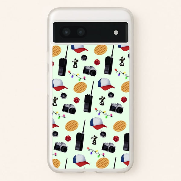 Cartoon Stranger Object  - Stranger Things Phone Case for Google Pixel 7a