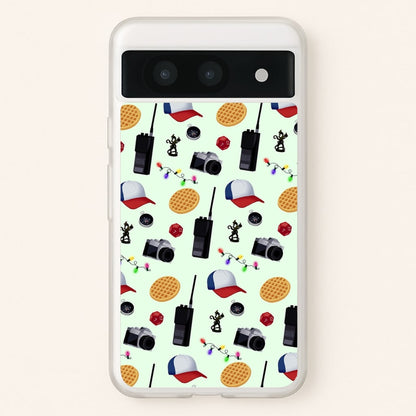 Cartoon Stranger Object  - Stranger Things Phone Case for Google Pixel 8a