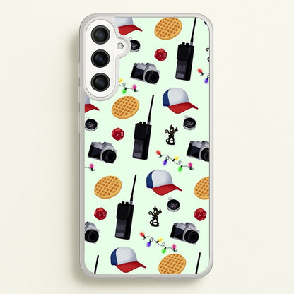 Cartoon Stranger Object  - Stranger Things Phone Case for Galaxy A36