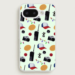 Cartoon Stranger Object  - Stranger Things Phone Case for Google Pixel 9a