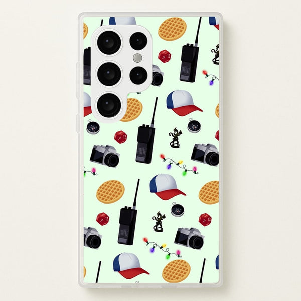 Cartoon Stranger Object  - Stranger Things Phone Case for Galaxy S24 Ultra