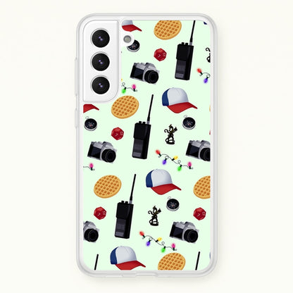 Cartoon Stranger Object  - Stranger Things Phone Case for Galaxy S21 Plus
