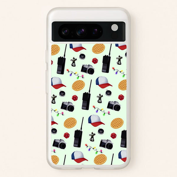Cartoon Stranger Object  - Stranger Things Phone Case for Google Pixel 8 Pro