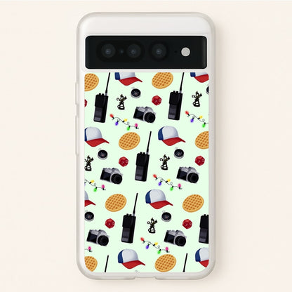 Cartoon Stranger Object  - Stranger Things Phone Case for Google Pixel 7 Pro