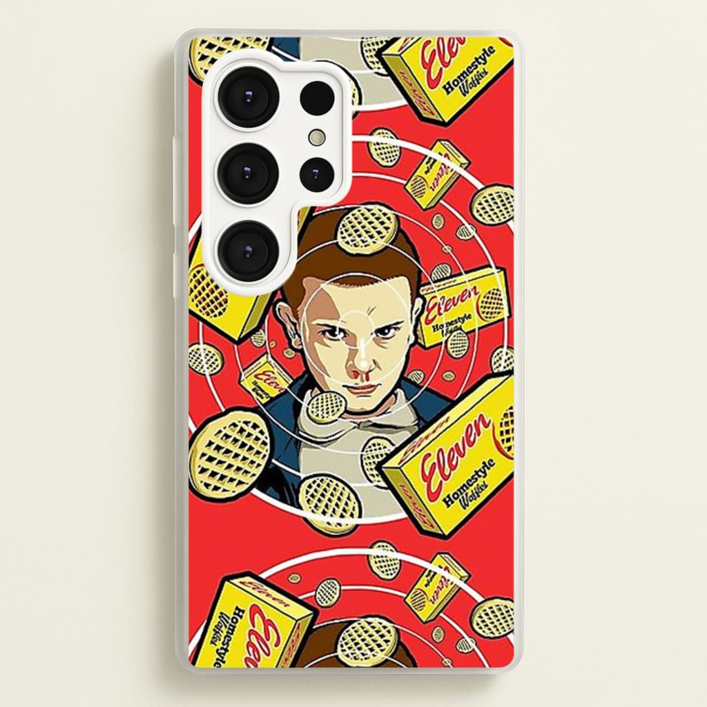 Eleven and Waffles  - Stranger Things Phone Case for Galaxy S25 Ultra