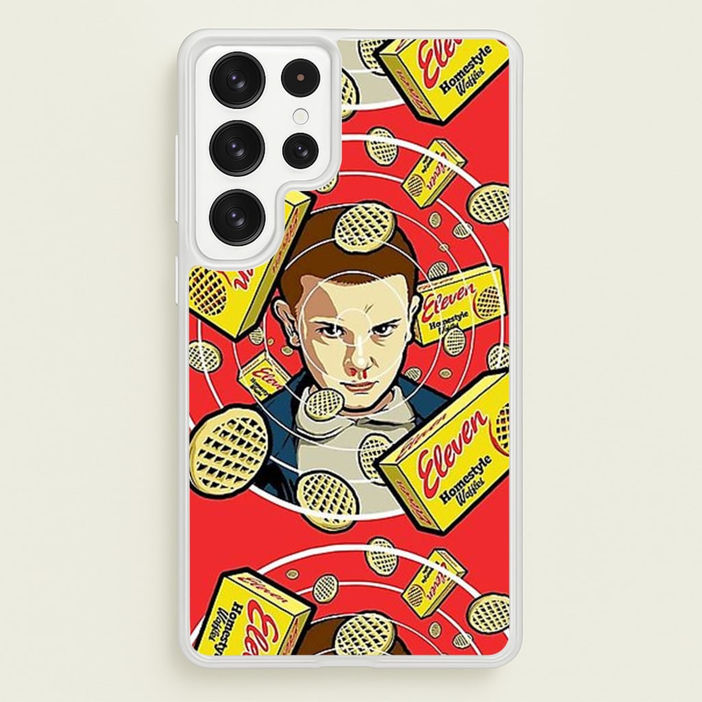 Eleven and Waffles  - Stranger Things Phone Case for Galaxy S22 Ultra