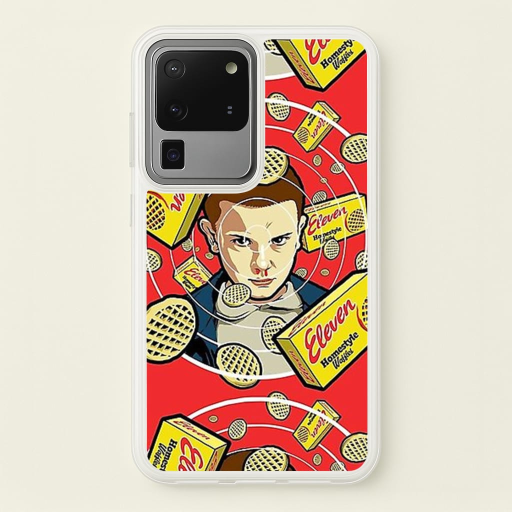 Eleven and Waffles  - Stranger Things Phone Case for Galaxy S20 Ultra