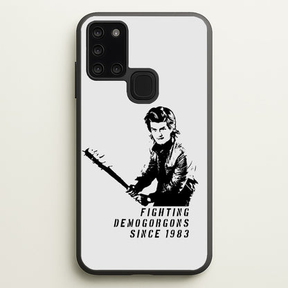 Fighting Demogorgons Since 1983  - Stranger Things Phone Case for Galaxy A21s