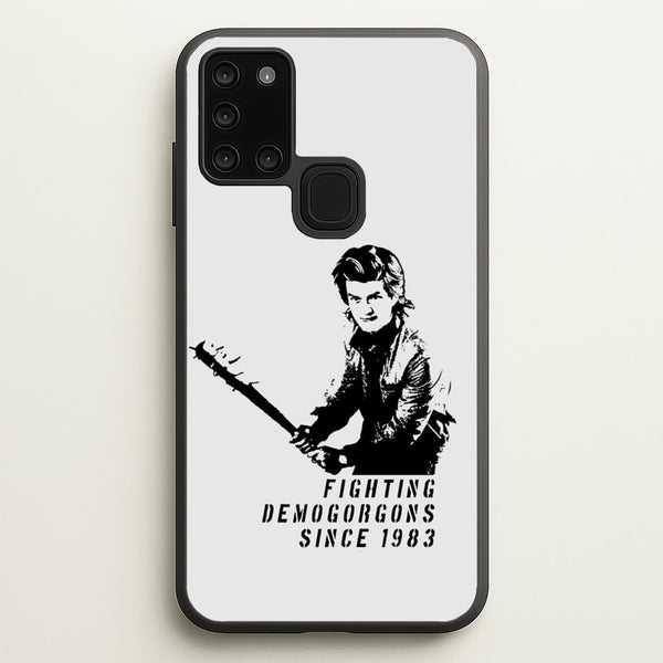 Fighting Demogorgons Since 1983  - Stranger Things Phone Case for Galaxy A21s