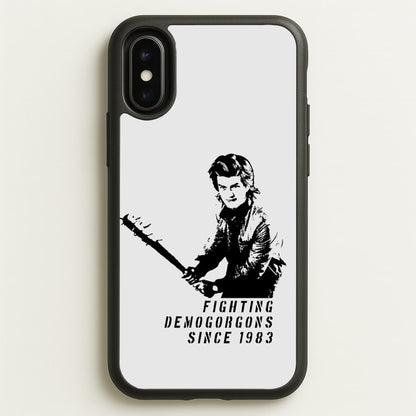 Fighting Demogorgons Since 1983  - Stranger Things Phone Case for iPhone X / XS