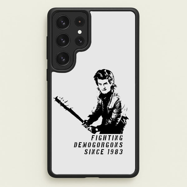 Fighting Demogorgons Since 1983  - Stranger Things Phone Case for Galaxy S22 Ultra