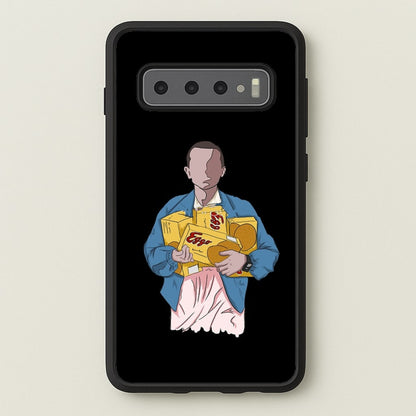 Eleven Faceless Cartoon  - Stranger Things Phone Case for Galaxy S10 Plus