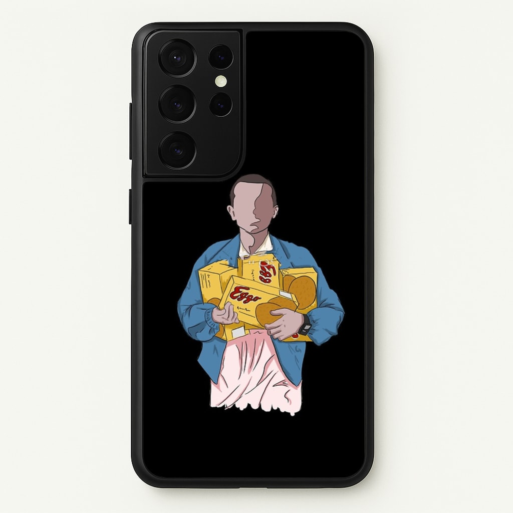 Eleven Faceless Cartoon  - Stranger Things Phone Case for Galaxy S21 Ultra