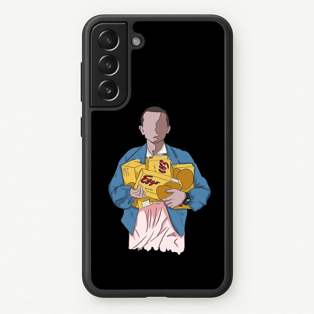 Eleven Faceless Cartoon  - Stranger Things Phone Case for Galaxy S21 Plus