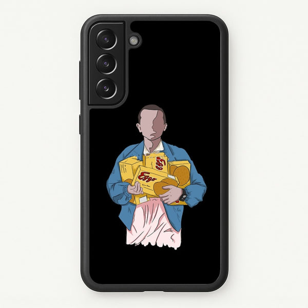 Eleven Faceless Cartoon  - Stranger Things Phone Case for Galaxy S21 Plus