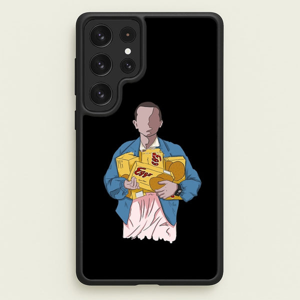 Eleven Faceless Cartoon  - Stranger Things Phone Case for Galaxy S22 Ultra