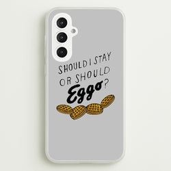 Should I Stay Or Should I Eggo  - Stranger Things Phone Case for Galaxy S23FE