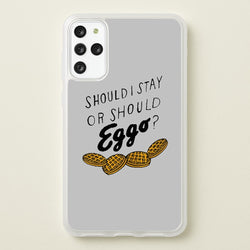 Should I Stay Or Should I Eggo  - Stranger Things Phone Case for Galaxy S20 Plus