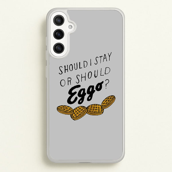 Should I Stay Or Should I Eggo  - Stranger Things Phone Case for Galaxy A34