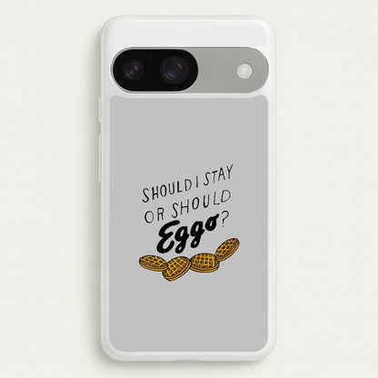 Should I Stay Or Should I Eggo  - Stranger Things Phone Case for Google Pixel 9 / 9 Pro