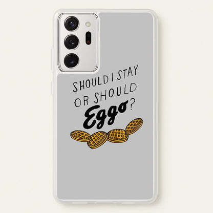 Should I Stay Or Should I Eggo  - Stranger Things Phone Case for Galaxy Note 20 Ultra