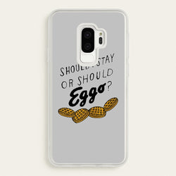 Should I Stay Or Should I Eggo  - Stranger Things Phone Case for Galaxy S9 Plus