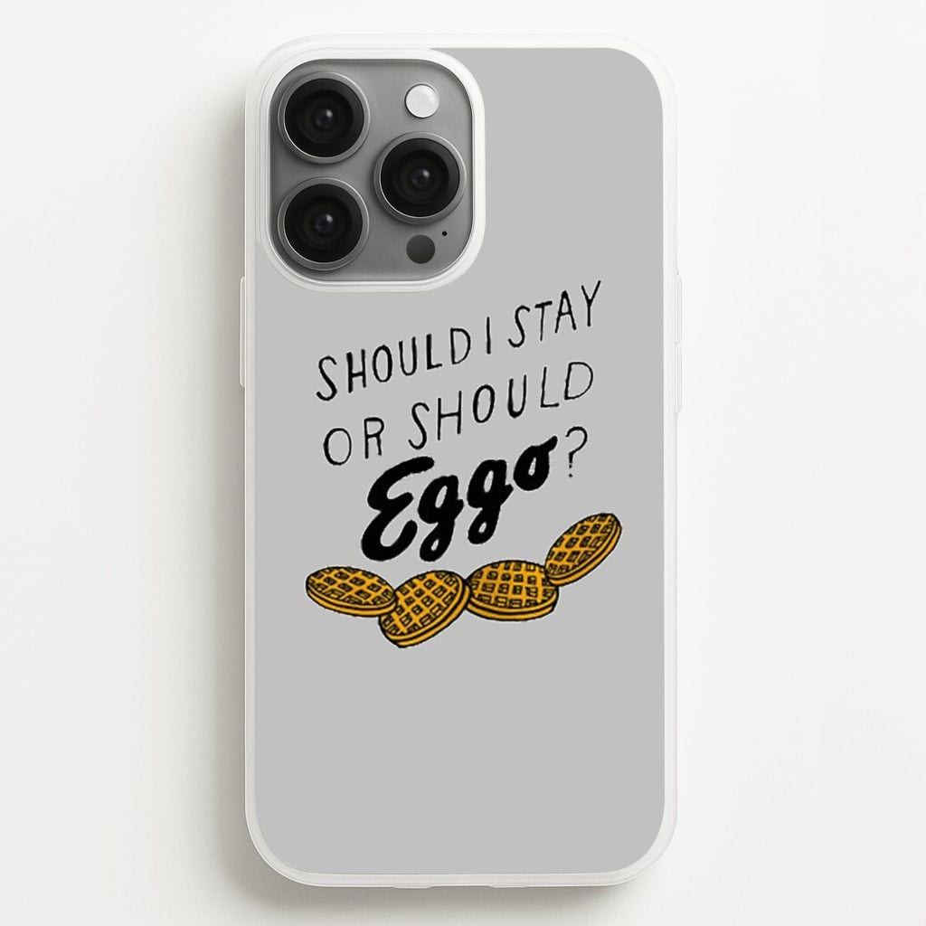 Should I Stay Or Should I Eggo  - Stranger Things Phone Case for iPhone 13 Pro Max